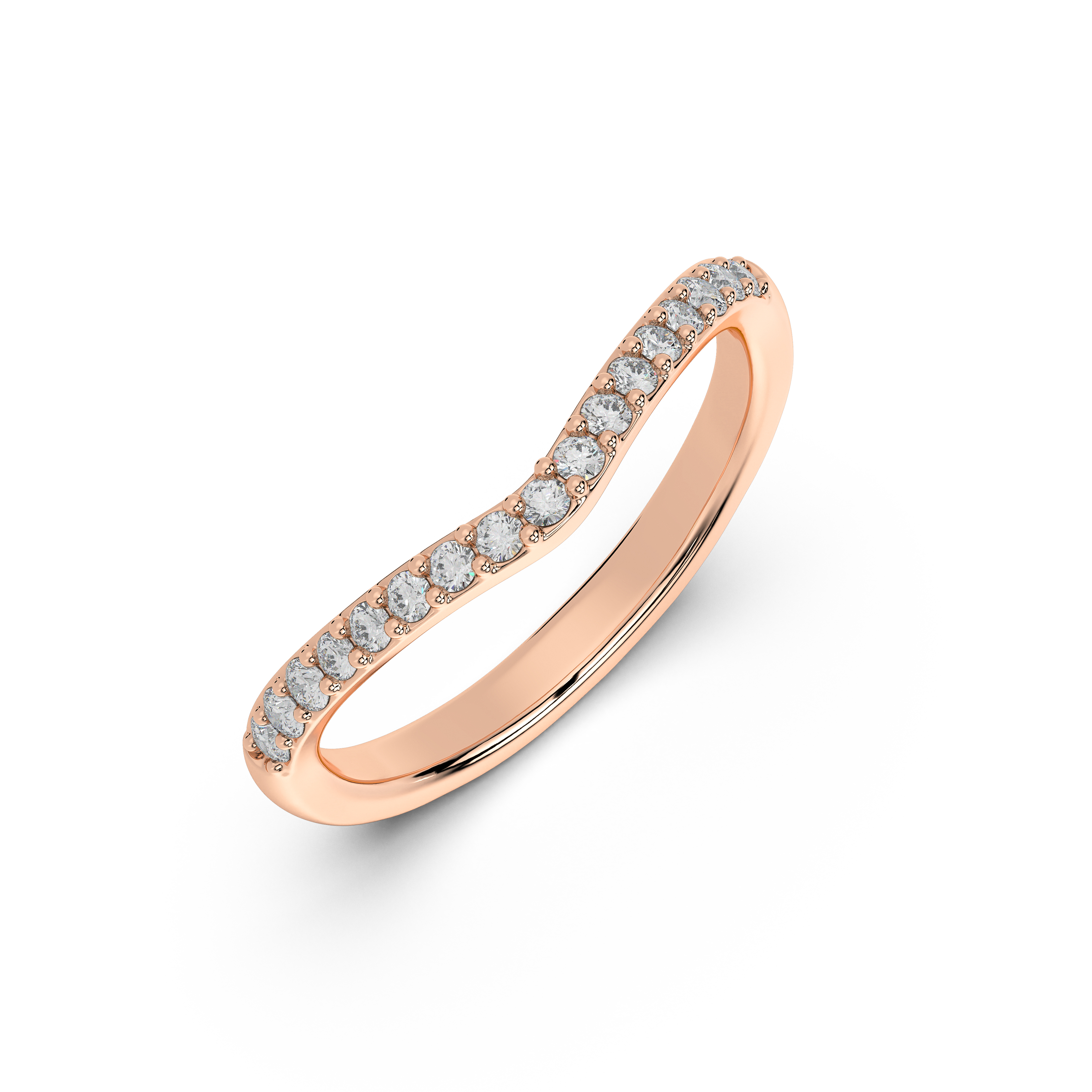 Belloc Lab Diamond Pavé Curved Band