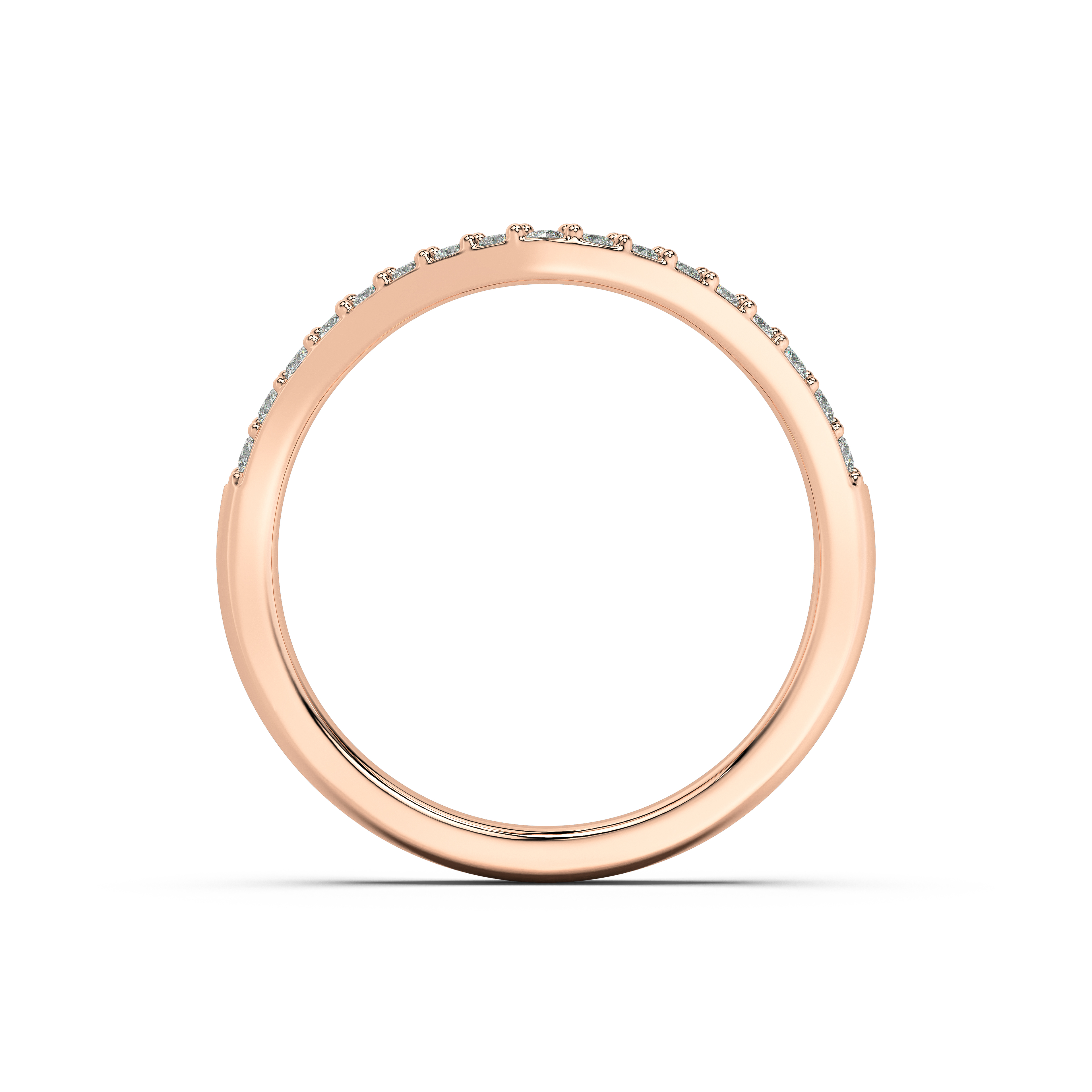 Belloc Pavé Curved Band