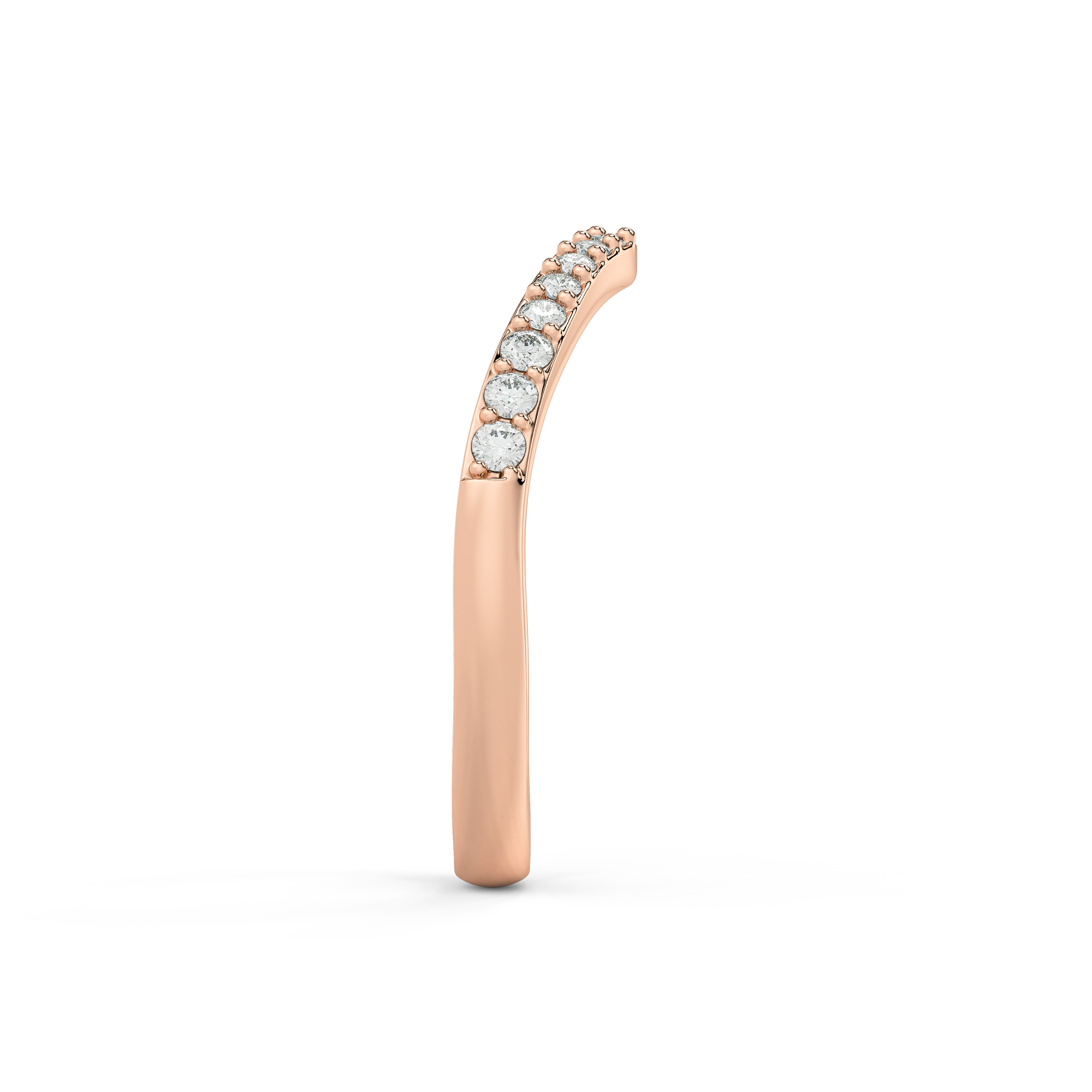 Belloc Pavé Curved Band