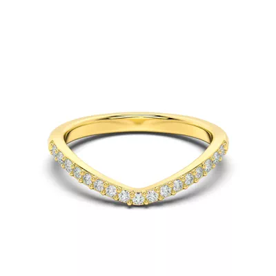 Belloc Pavé Curved Band