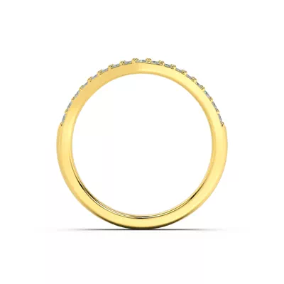 Belloc Pavé Curved Band