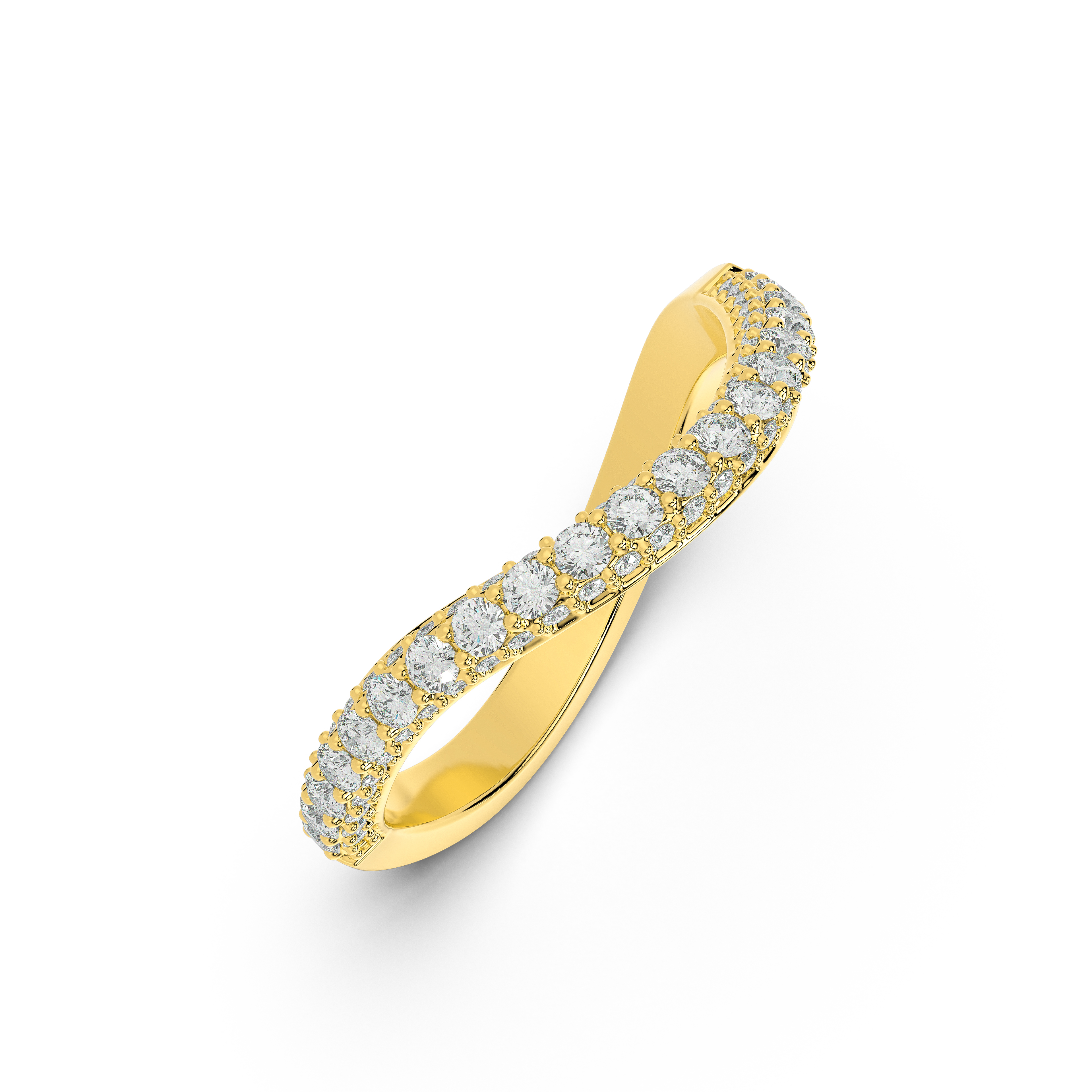 Rivelle Lab Diamond Pavé Curved Band