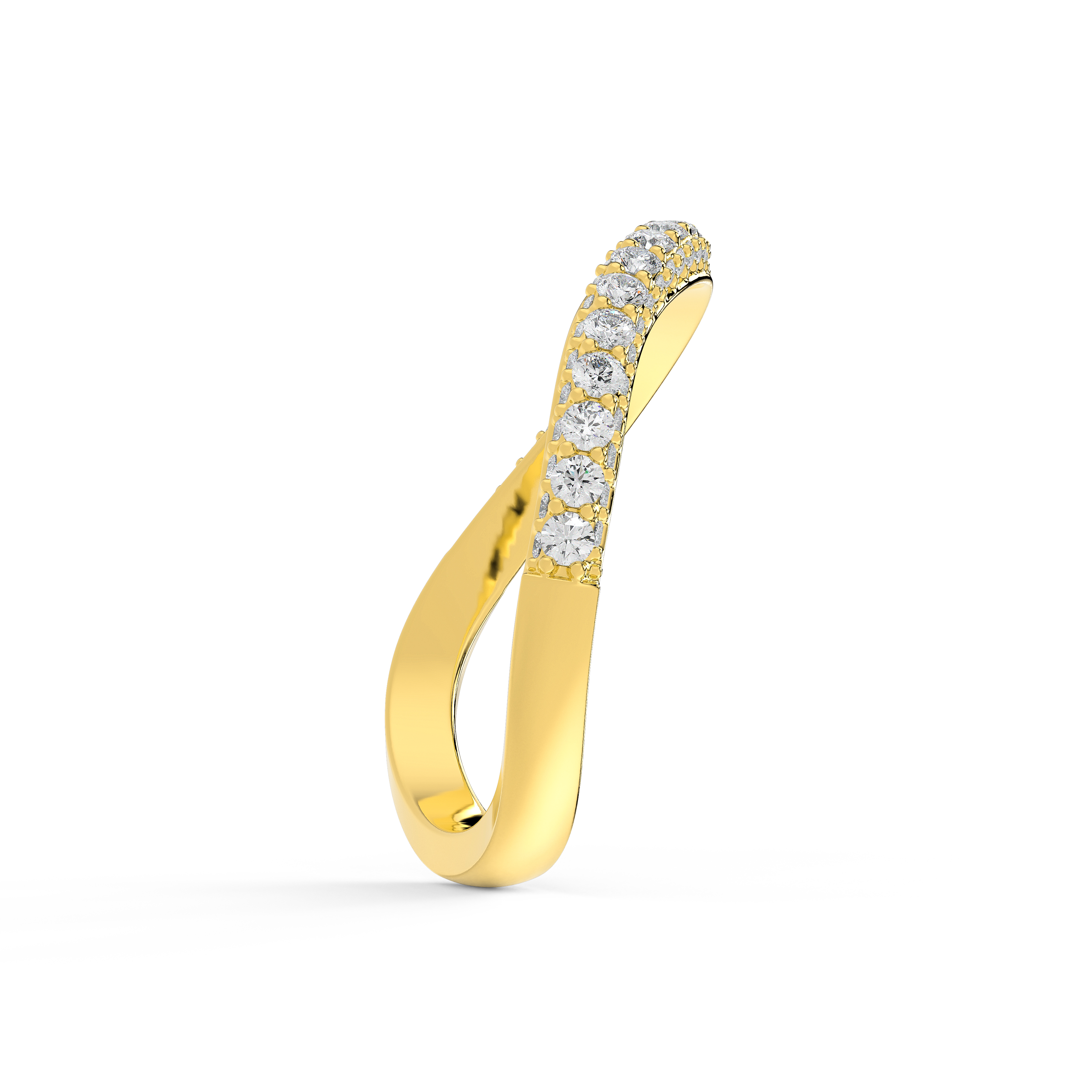 Rivelle Lab Diamond Pavé Curved Band