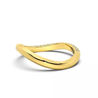 Rivelle Pavé Curved Band