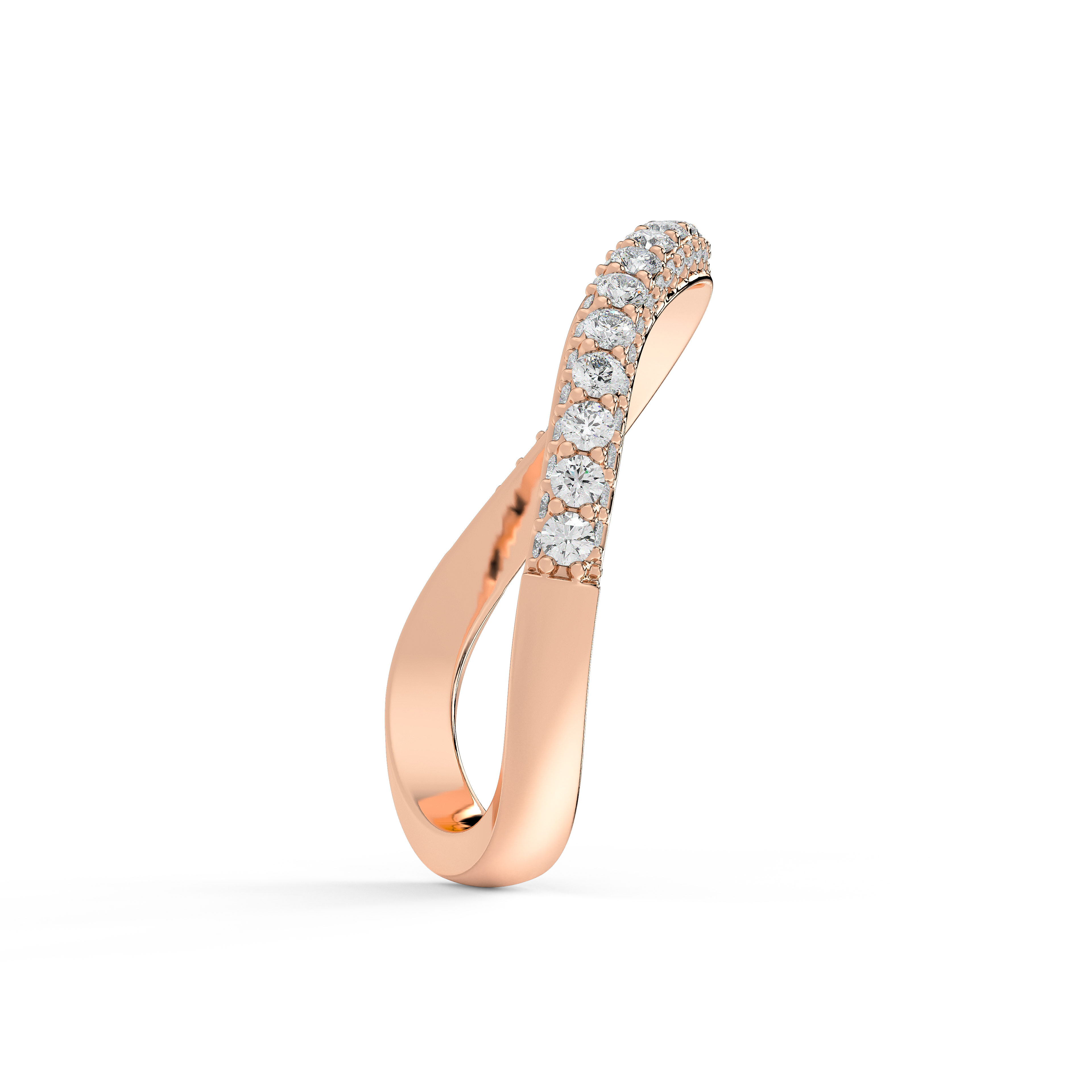 Rivelle Pavé Curved Band