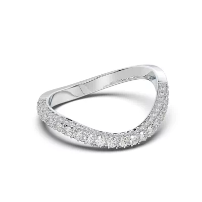Rivelle Pavé Curved Band