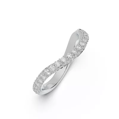Rivelle Pavé Curved Band