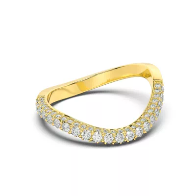 Rivelle Pavé Curved Band