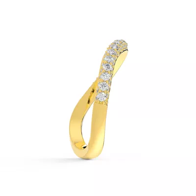 Rivelle Pavé Curved Band