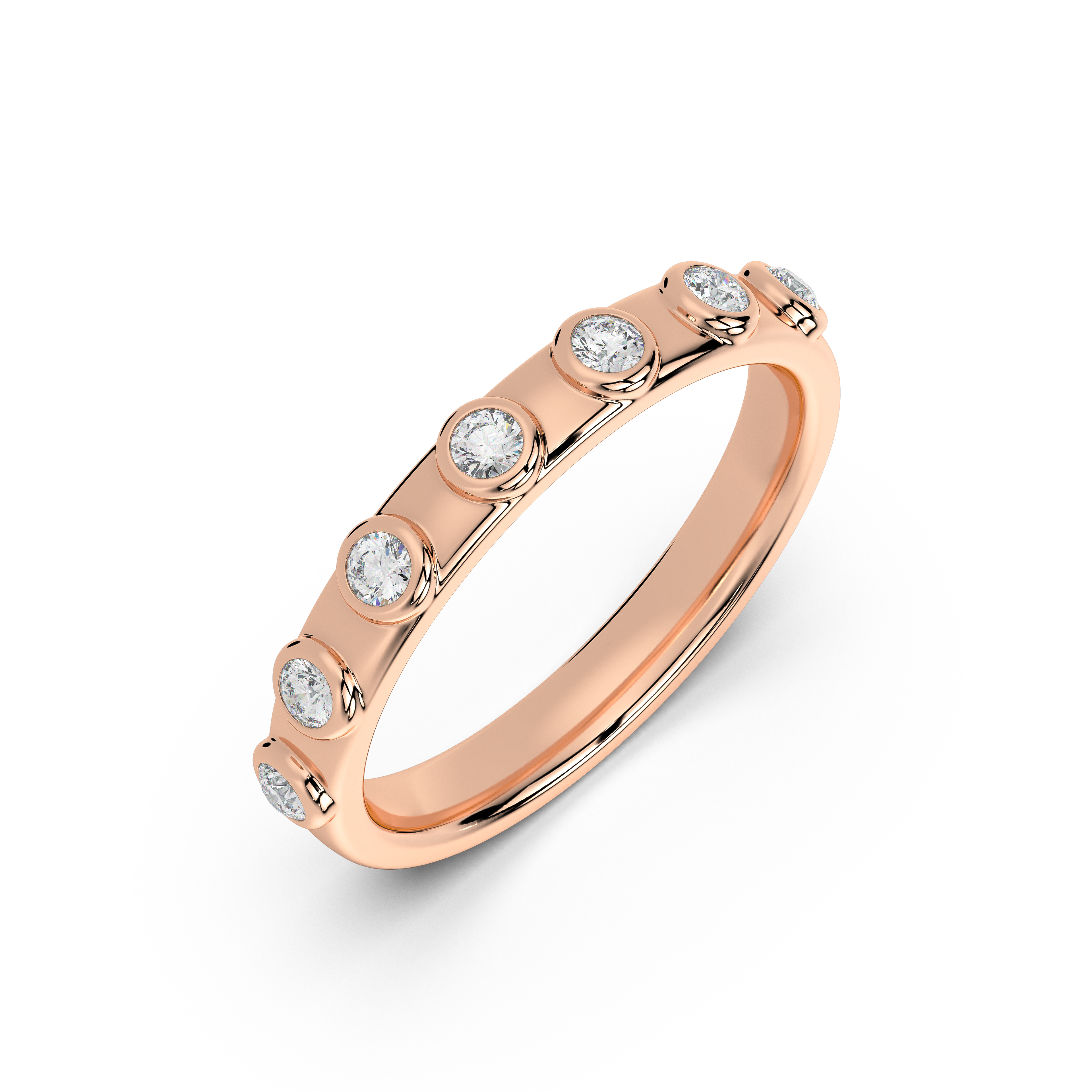 Sora Bezel Lab Diamond Band