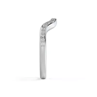 Orla Contoured Pavé Diamond Band