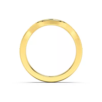 Orla Contoured Pavé Diamond Band