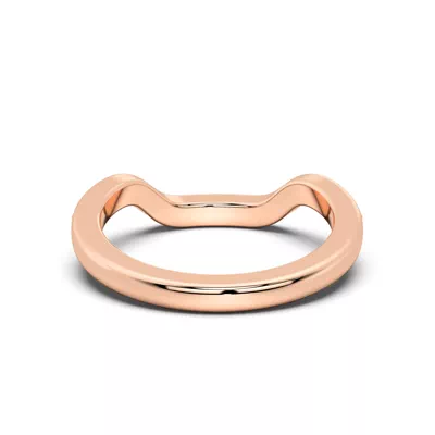 Orla Contoured Pavé Diamond Band