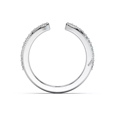 Perla Beaded Pavé Open Band
