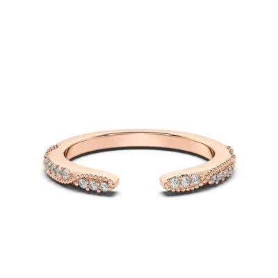 Perla Beaded Pavé Lab Diamond Open Band