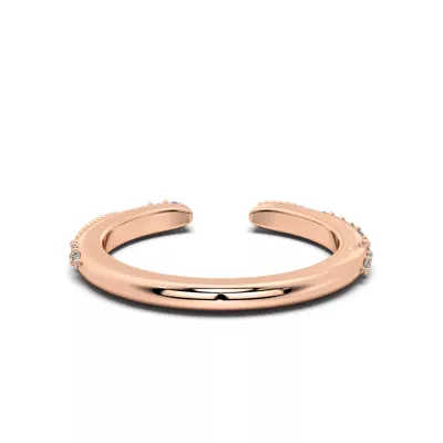 Perla Beaded Pavé Lab Diamond Open Band