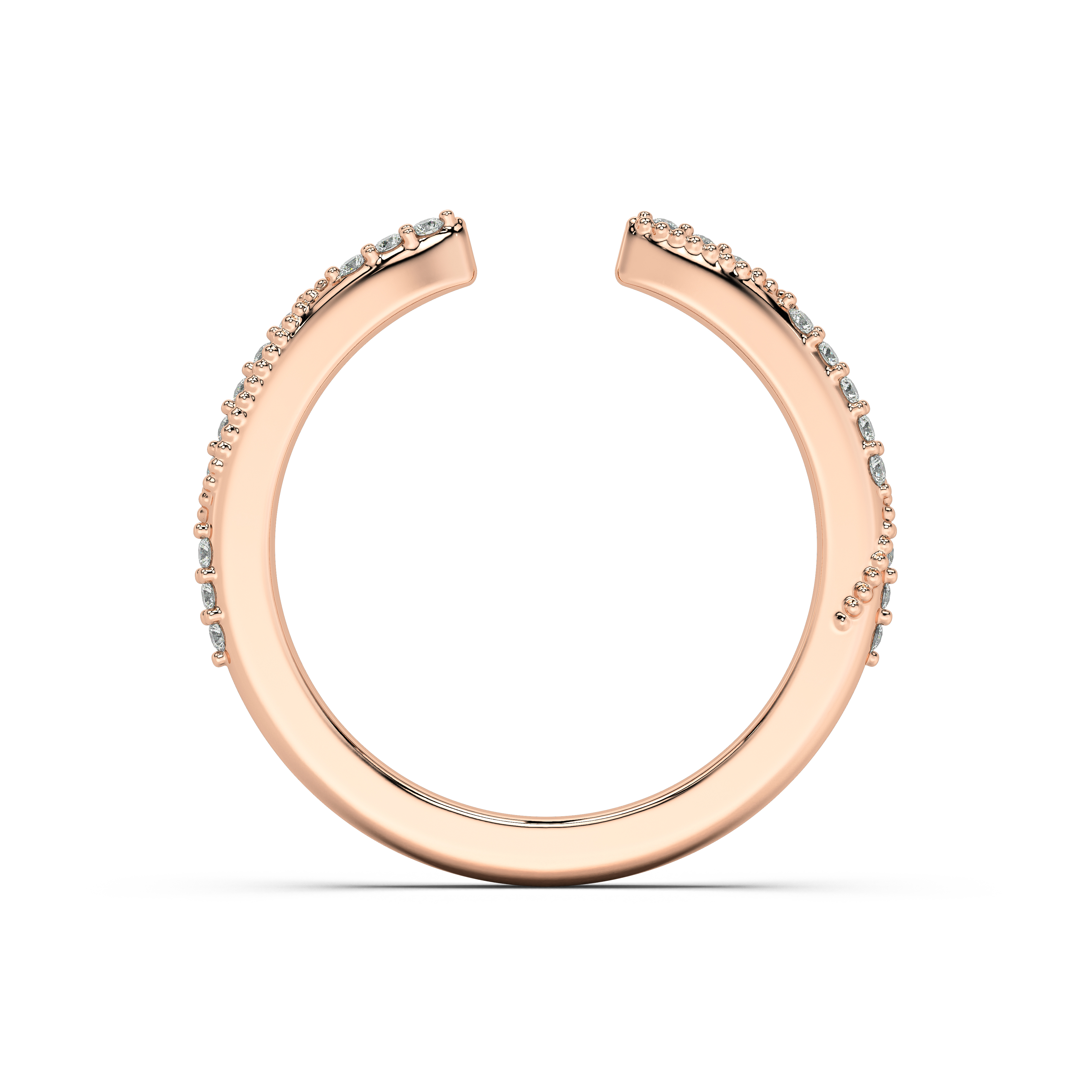 Perla Beaded Pavé Open Band