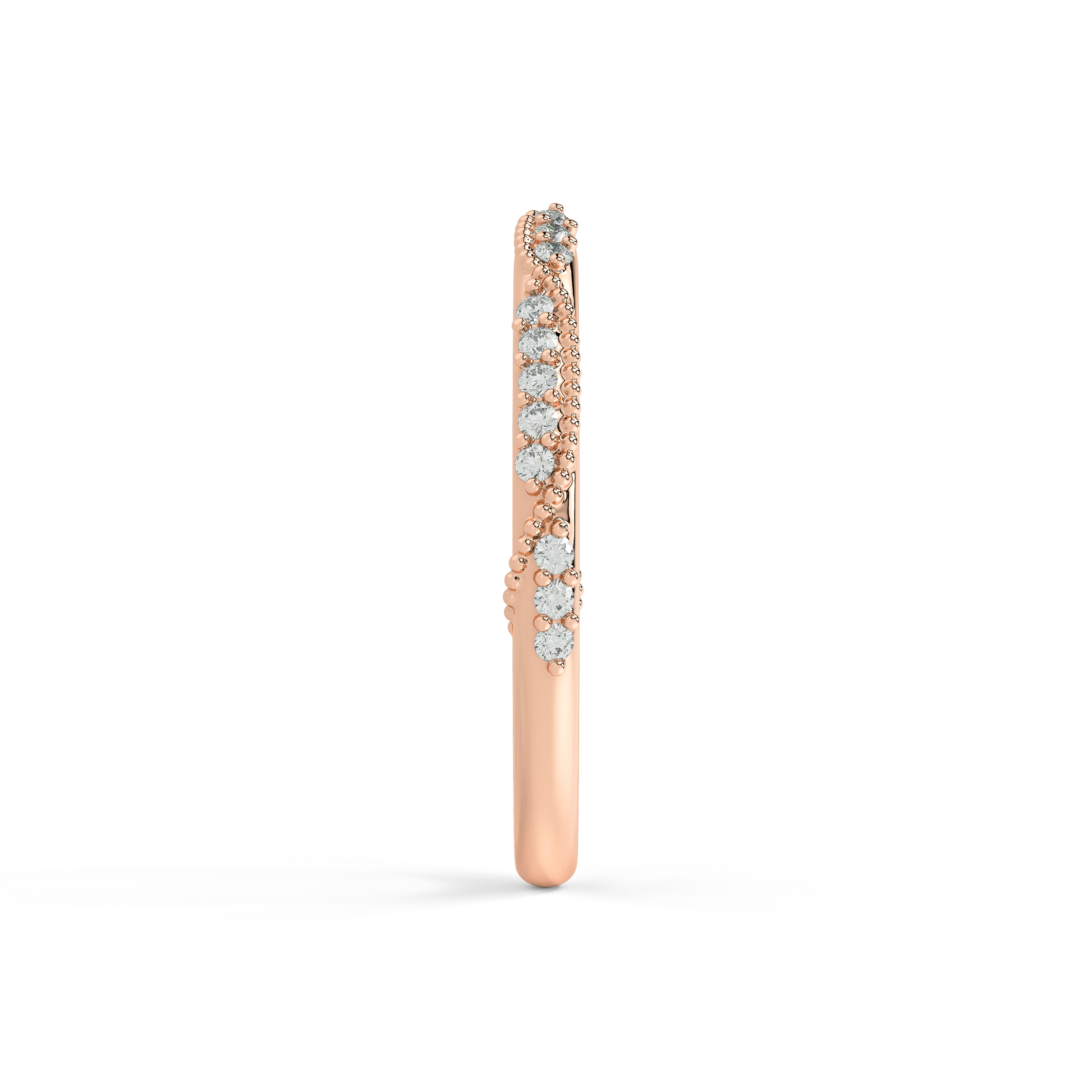 Perla Beaded Pavé Open Band