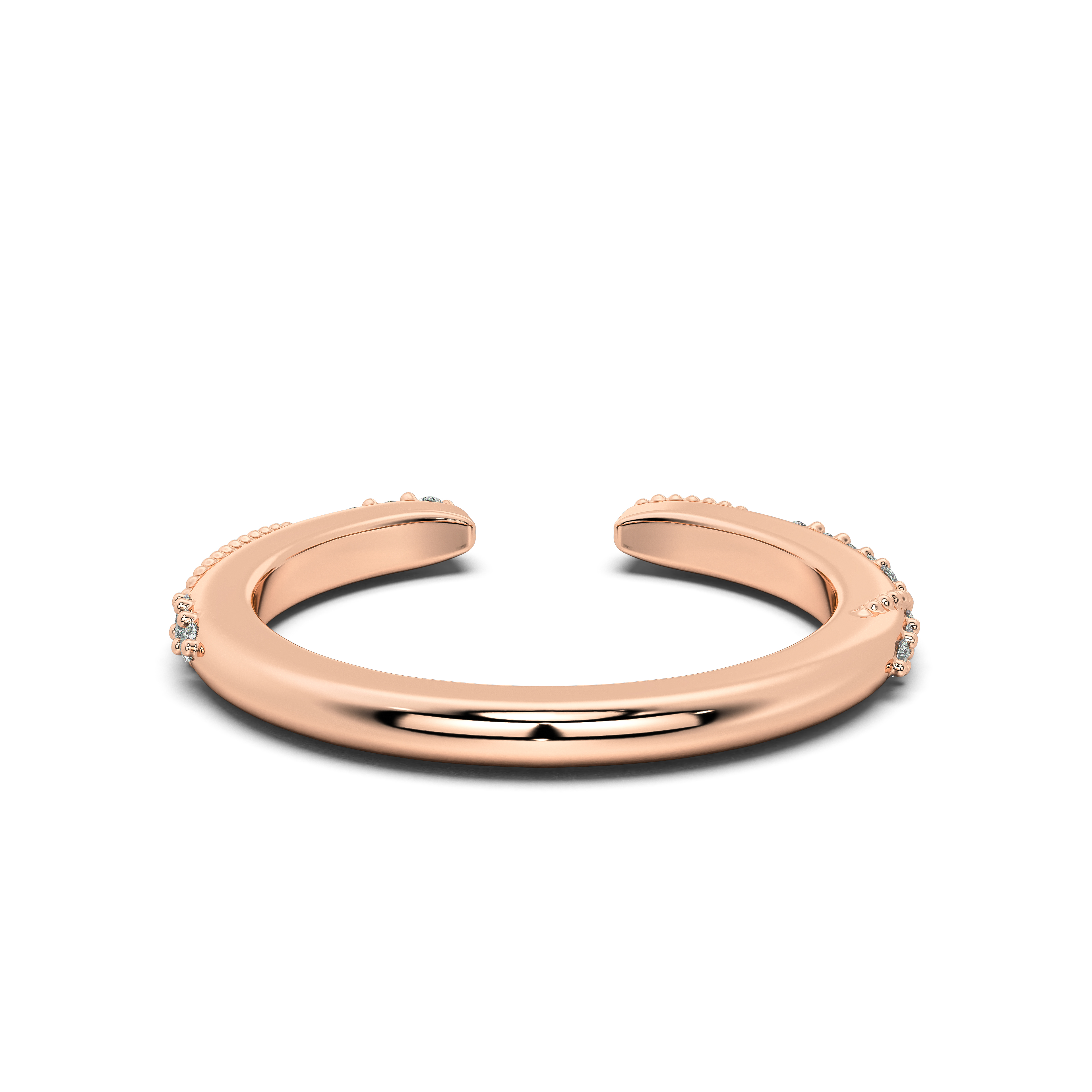 Perla Beaded Pavé Open Band