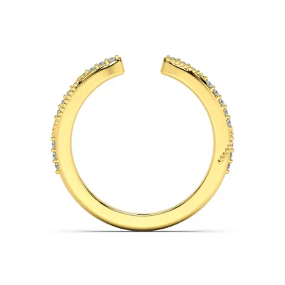 Perla Beaded Pavé Open Band