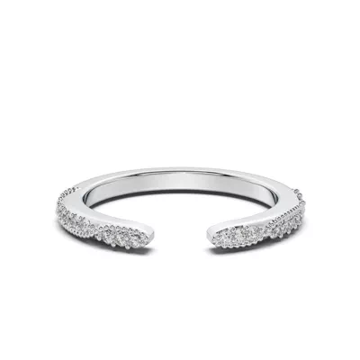 Perla Beaded Pavé Lab Diamond Open Band