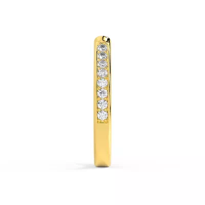 Lucera Bezel Pavé Lab Diamond Open Band