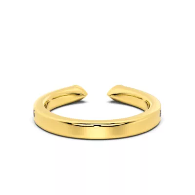 Lucera Bezel Pavé Lab Diamond Open Band