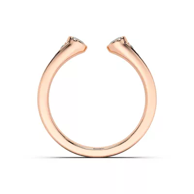 Lucera Bezel Pavé Lab Diamond Open Band