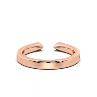 Lucera Bezel Pavé Lab Diamond Open Band