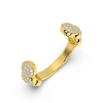 Portella Pavé Disc Open Band