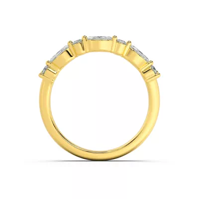Neria Mixed-Shape Curved Band