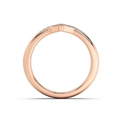 Ravello Sculpted Lab Diamond Pavé Chevron Band