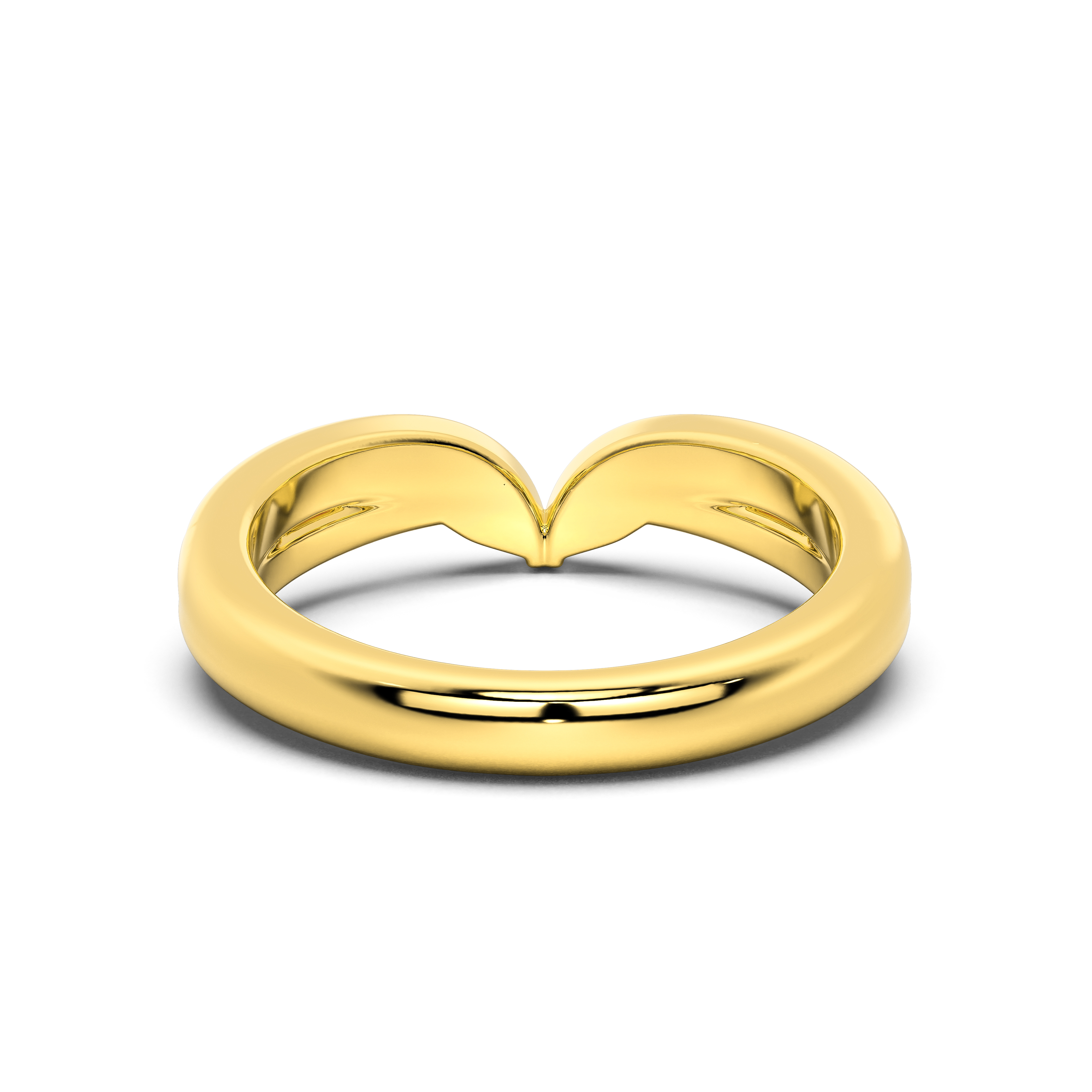 Ravello Sculpted Lab Diamond Pavé Chevron Band
