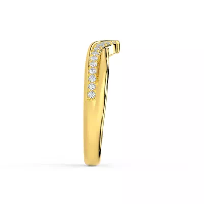 Ravello Sculpted Pavé Chevron Band