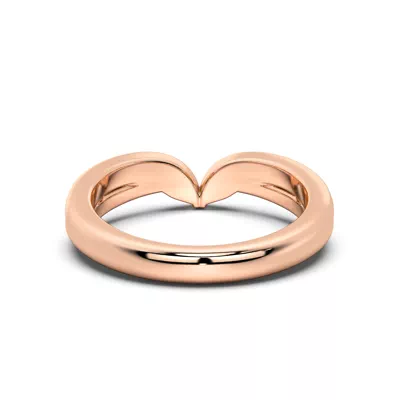 Ravello Sculpted Lab Diamond Pavé Chevron Band