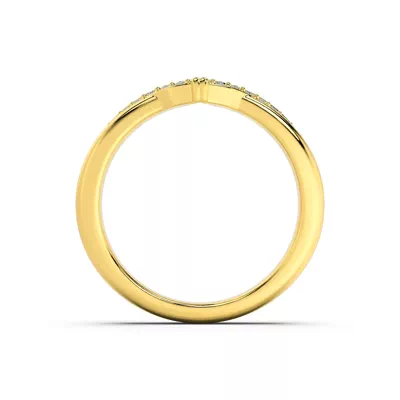 Ravello Sculpted Pavé Chevron Band