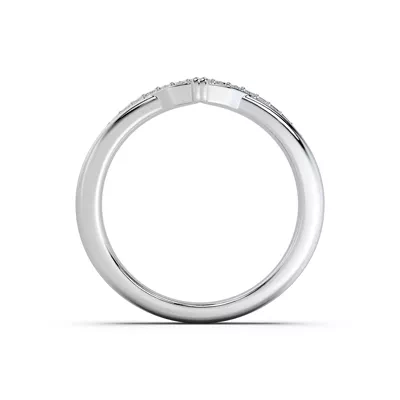 Ravello Sculpted Lab Diamond Pavé Chevron Band