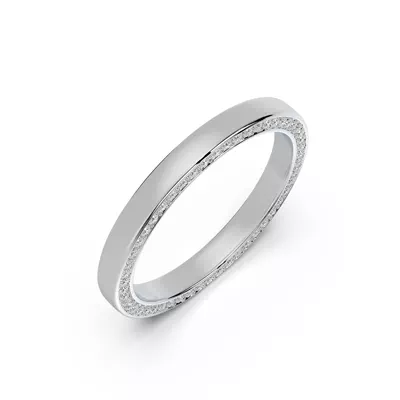 Cassis Lab Diamond Pavé Profile Eternity Band