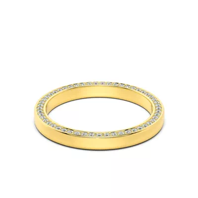 Cassis Lab Diamond Pavé Profile Eternity Band