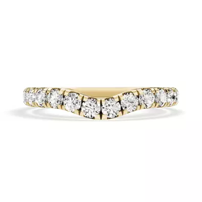 Signature Hearts & Arrows Contoured Lab Band (1/2ct. tw.)