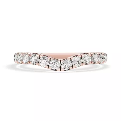 Signature Hearts & Arrows Curved Lab Band (1/2ct. tw.)