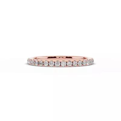 Signature Hearts & Arrows Pavé Lab Euroshank Band (¼ ct. tw.)