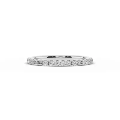 Signature Hearts & Arrows Pavé Lab Euroshank Band (¼ ct. tw.)