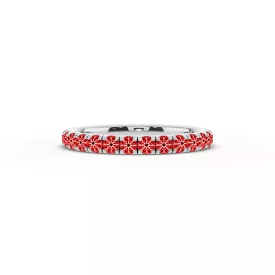 Signature Hearts & Arrows Pavé Lab Euroshank Band (½ ct. tw.)