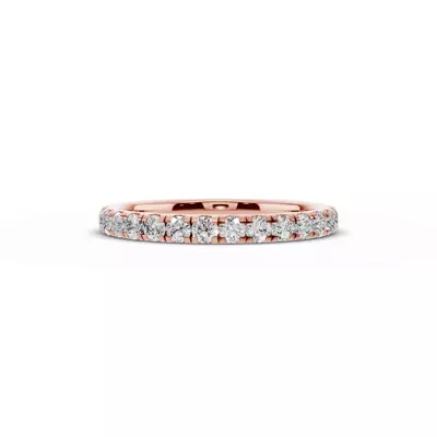 Signature Hearts & Arrows Pavé Lab Euroshank Wedding Band (½ ct. tw.)