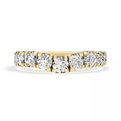 Signature Hearts & Arrows Curved Band (1.10ct. tw.)