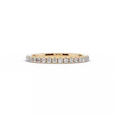 Signature Hearts & Arrows Pavé Euroshank Band (¼ ct. tw.)