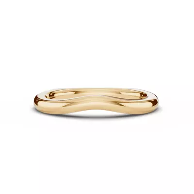 Euroshank Contour Wedding Band