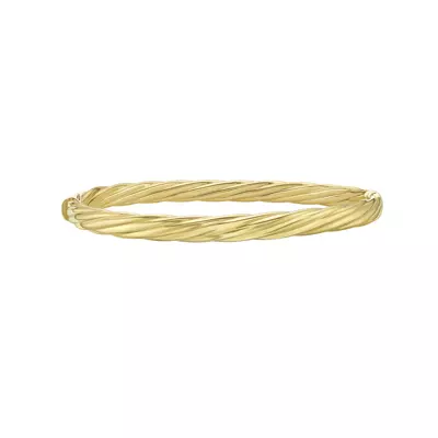 Twisted Gold Bangle