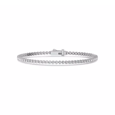 Three-Prong Lab Diamond Tennis Bracelet (2 ct. tw.) - 7.5 In.
